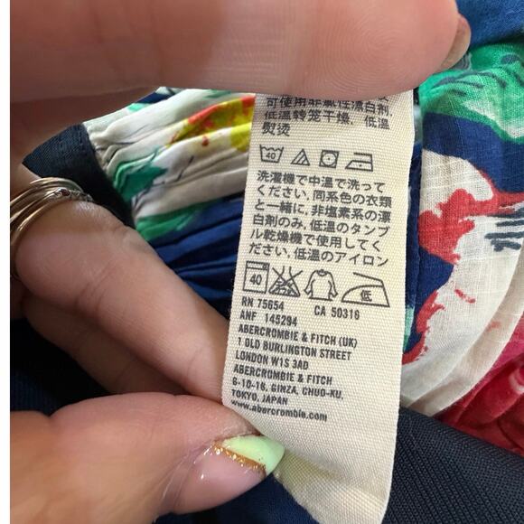 Retro Y2K Style Abercrombie & Fitch Tiered Floral Mini Skirt Coquette SZ Small - Picture 9 of 9